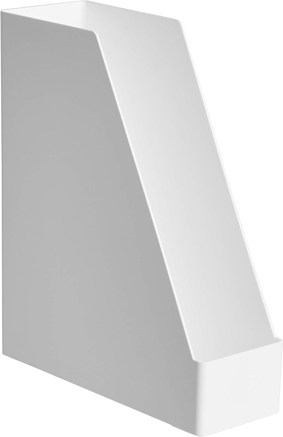 Basics Plastic Desk Organizer - Magazine Rack, White, 2-Pack - Image 2